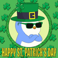 St Patricks Day Penguin GIF by Pudgy Penguins
