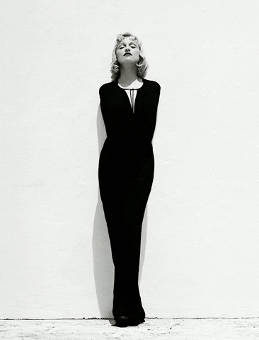 madonna black gown GIF