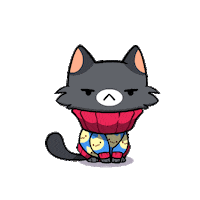 minogames cat angry cats bye Sticker