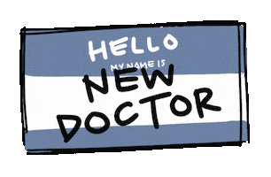 Hello My Name Is Sticker Sticker by UCR School of Medicine