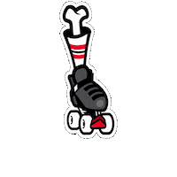 oldbonestherapy roller quadskate oldbones keepruling Sticker