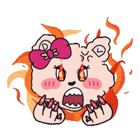 Angry Beauty Sticker by Daily Vanity