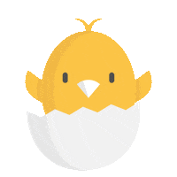 Easter Chick Sticker by BOOKR Kids