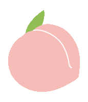Peach Sticker by Miss Patina