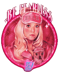 Be Fearless Legally Blonde Sticker by zhanadarte