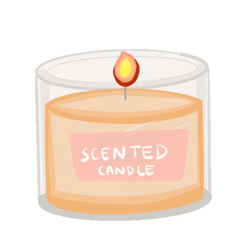 Thesiasthella selfcare candle relaxing metime Sticker