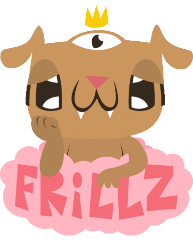 frillz giphyupload love pink cloud Sticker
