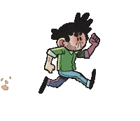 Momolossy red comics rage anxiety Sticker