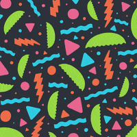 angchor party summer neon waves GIF