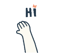 Hand Hello Sticker by Meroware