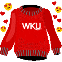 Heart Winter Sticker by Western Kentucky University