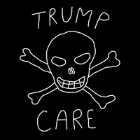 Trump Skull GIF by stickfiguregirl