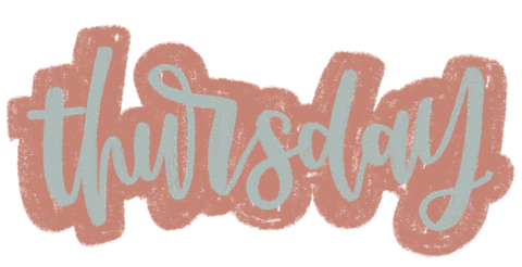 Days Of The Week Thursday Sticker by crewandco