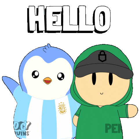 Penguin Hello Sticker by Pudgy Penguins
