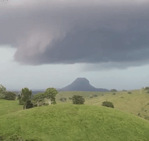 Lightning Bolt Strikes Near Mount Cooroora