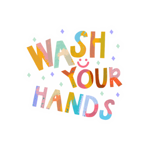 Wash Your Hands Sticker by Patrishine