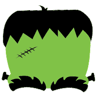 Halloween Head Sticker by Jenniferbrettdg