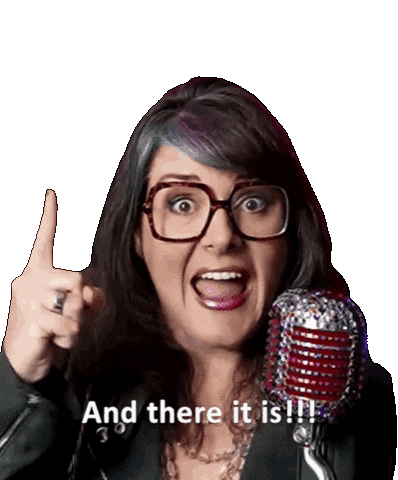 There It Is Sticker by The Prepared Performer