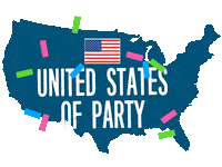 Usa America Sticker by Confetti Fair