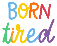 Tired Rainbow Sticker