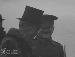 NationalWWIMuseum laughing black and white military footage GIF