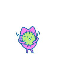 happy bounce Sticker by AWAGUMO