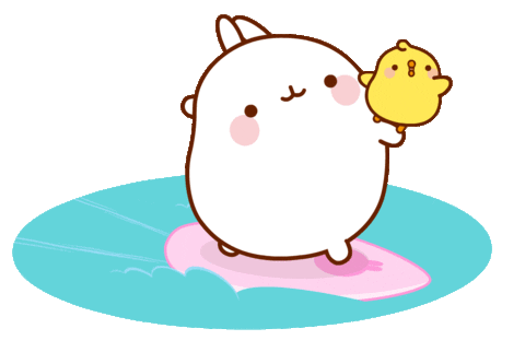 happy fun Sticker by Molang