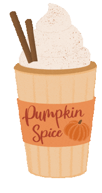 Pumpkin Spice Halloween Sticker by Natalie Tahhan