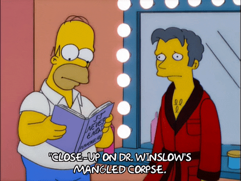 homer simpson book GIF