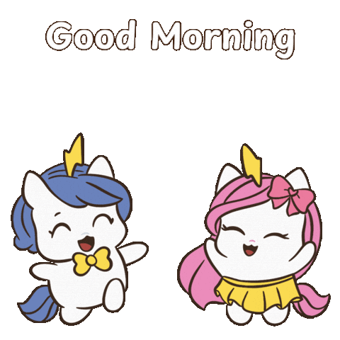Good Morning Fresh Start Sticker by Brave Unicorn