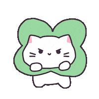 yeon_boraaa cat lucky luck blessed Sticker