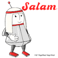 Robot Hello Sticker by Royalrivermusik