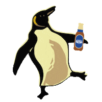 Penguin Sticker by Cerveza Austral
