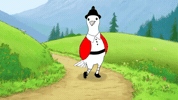 Enjoying Taking A Walk GIF by Dovemania!