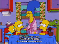 tired bart simpson GIF