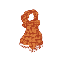 britticreative fall autumn flat blanket Sticker