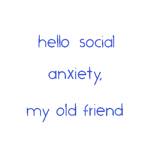 aykimkio social anxiety mental mental illness Sticker