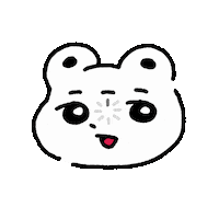 Confused Bear Sticker