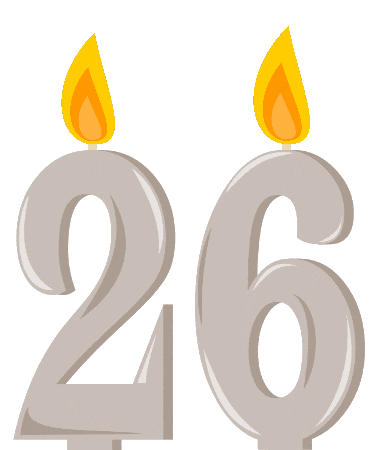 Birthday Flickering Sticker