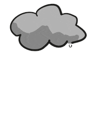 MsSlow sad rain sky cloud Sticker