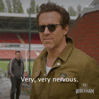Scared Ryan Reynolds GIF by Welcome to Wrexham