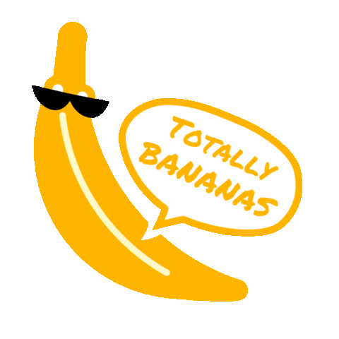 banana wow Sticker by mymuesli