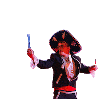 Diviska mexico clown mexican circus Sticker