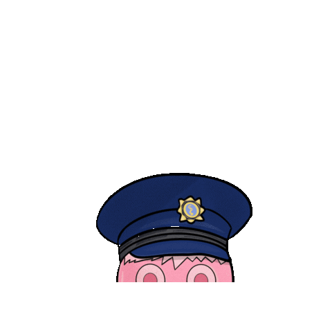 Klufer giphygifmaker face police pig Sticker