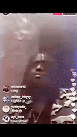 DMAshura giphycreatortest smoking dmashura sticker guy smoked and got cough GIF