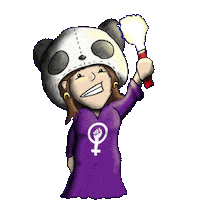 Panda Bear Women Sticker