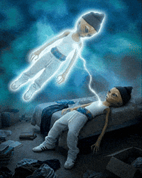 Glowing Astral Projection GIF by Lil Mayo