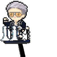 Pixel Hello Sticker