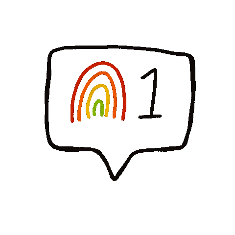 Rainbow Likes Sticker