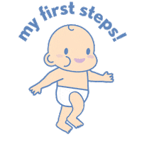 Baby Steps Sticker by aveenosg